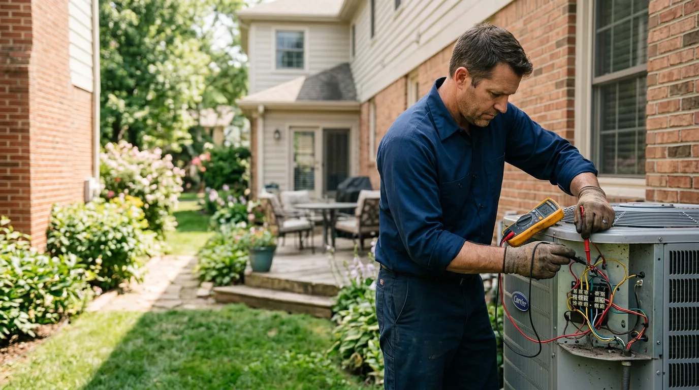 HVAC technician working near South Windsor, CT